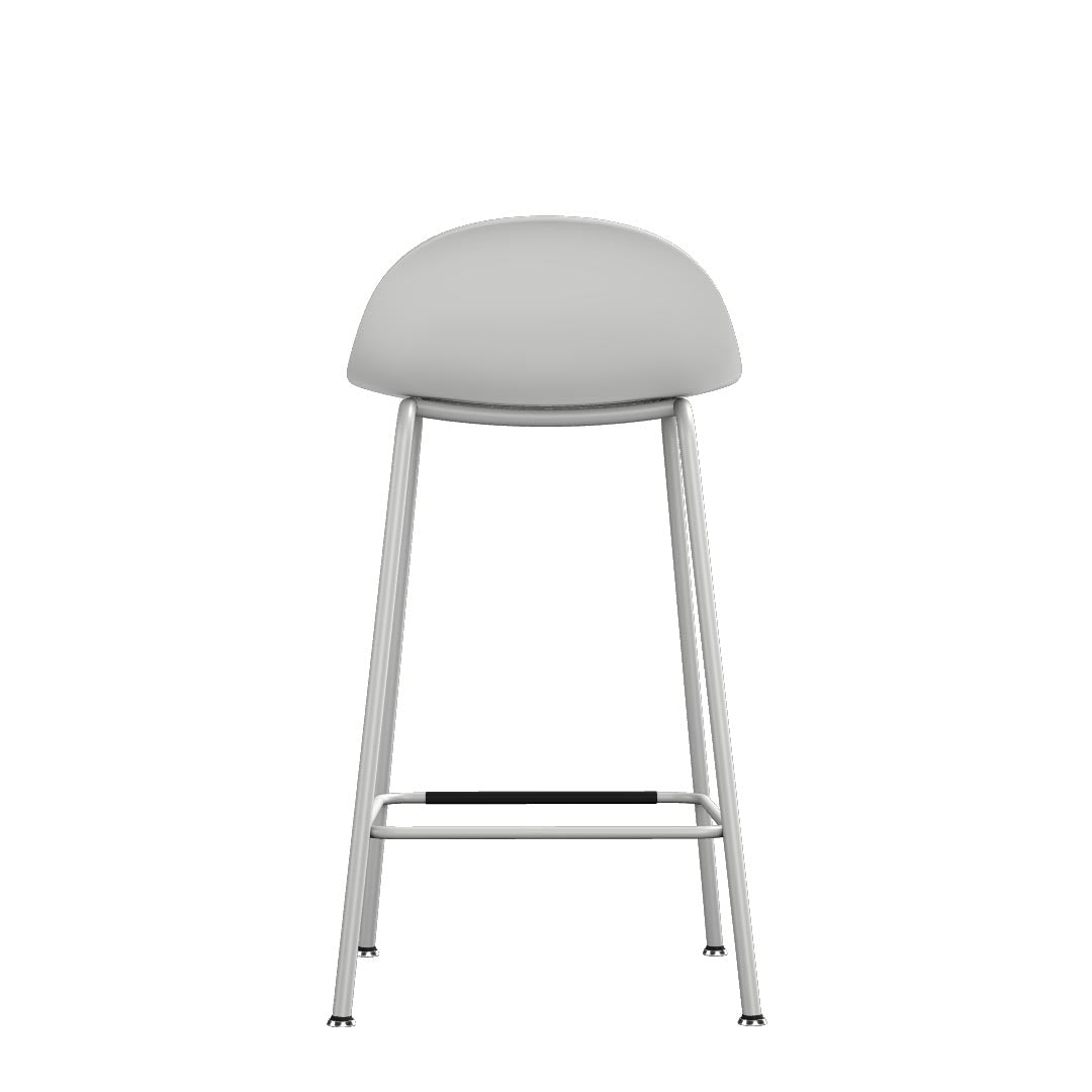 Kin Low-Back Counter Stool with Metal Legs, Kansas City Office Furniture