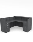 L-Shaped Reception Desk with Full Pedestals 71"x72" - Kansas City Office Furniture