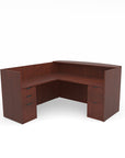 L-Shaped Reception Desk with Full Pedestals 71"x72" - Kansas City Office Furniture