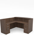 L-Shaped Reception Desk with Full Pedestals 71"x72" - Kansas City Office Furniture