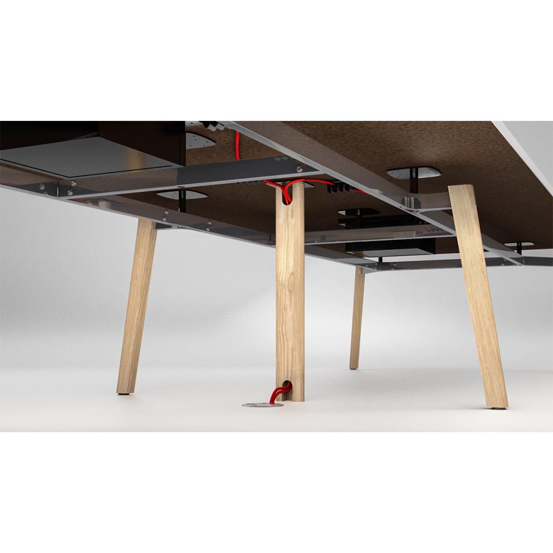 Liguori Rectangle Conference Table worms-eye view, Kansas City Office furniture