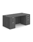 Double Pedestal Office Desk with B/B/F and F/F Storage - Kansas City Office Furniture