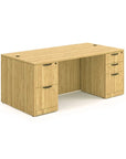 Double Pedestal Office Desk with B/B/F and F/F Storage - Kansas City Office Furniture