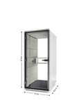 Hush Phone Booth Soundproof Pod with dimensions, Kansas City Office Furniture