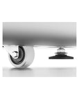 Detail shot of caster wheel on Hush Meet Booth 4-Person Soundproof Meeting Office Pod, Kansas City Office Furniture