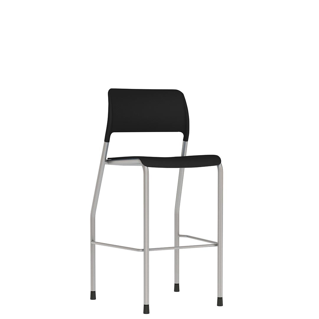 Pierce Multi-Purpose Stackable Bar Stool. Black. Kansas City Office furniture. 