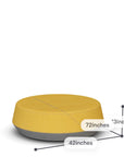 Friant Pog II Ottoman, Large. Dimensions 42Wx72Dx13HLounge seating and accessories. Kansas City office furniture. 