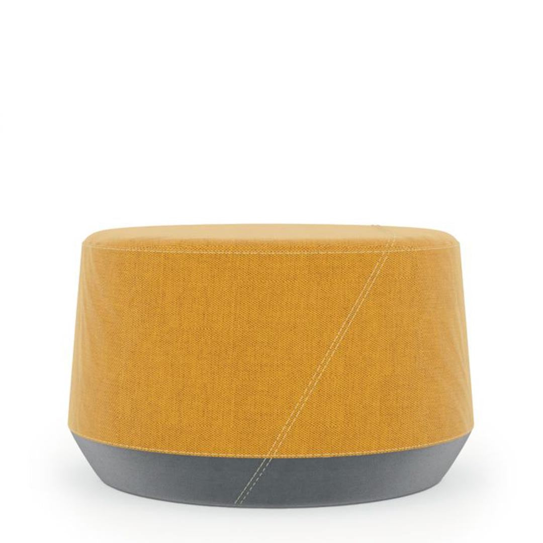 Friant Pog II Ottoman, Medium in saffron yellow. Kansas City Office Furniture.