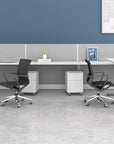 Prov Mesh Black Mid-Back Conference Chairs. Kansas City office furniture.