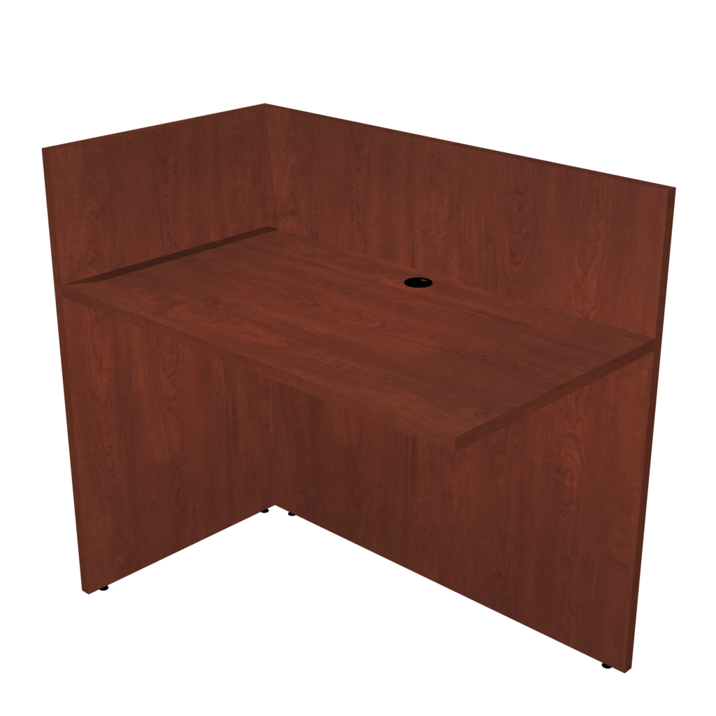 L-Shaped Reception Desk with Full Pedestals 71&quot;x72&quot; - Kansas City Office Furniture