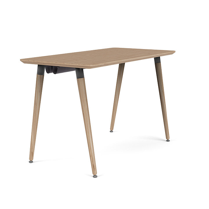 Reya Office Desk with Tapered Bamboo Legs - Kansas City Office Furniture