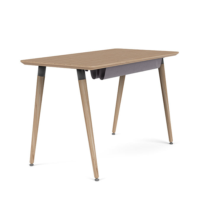 Reya Office Desk with Tapered Bamboo Legs - Kansas City Office Furniture