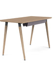 Reya Office Desk with Tapered Bamboo Legs - Kansas City Office Furniture