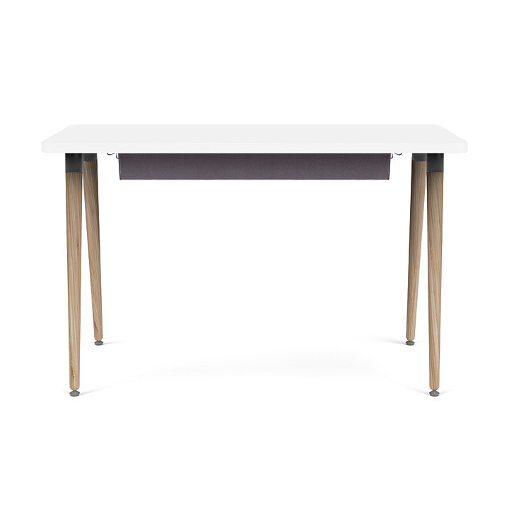 Reya Office Desk with Tapered Bamboo Legs - Kansas City Office Furniture