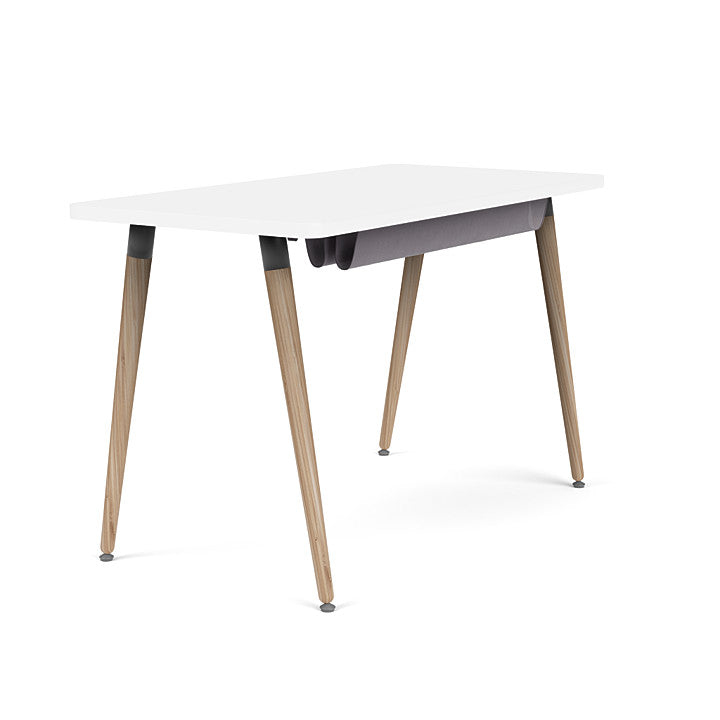 Reya Office Desk with Tapered Bamboo Legs - Kansas City Office Furniture