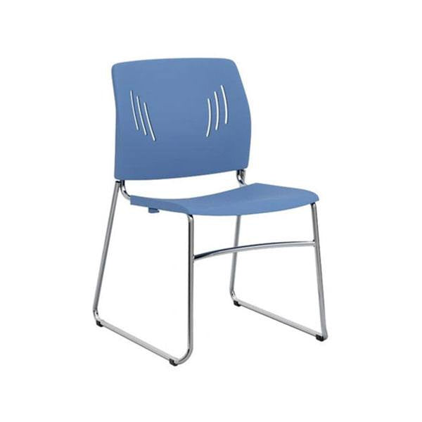 Armless Stackable Side Chair with Sled Base - Kansas City Office Furniture