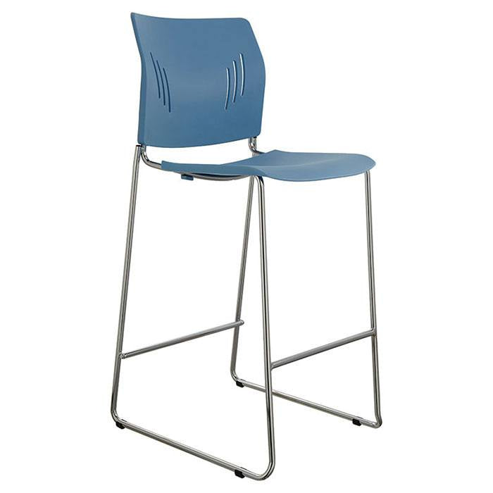 BarStool with Chrome Frame with Sled Base - Kansas City Office Furniture