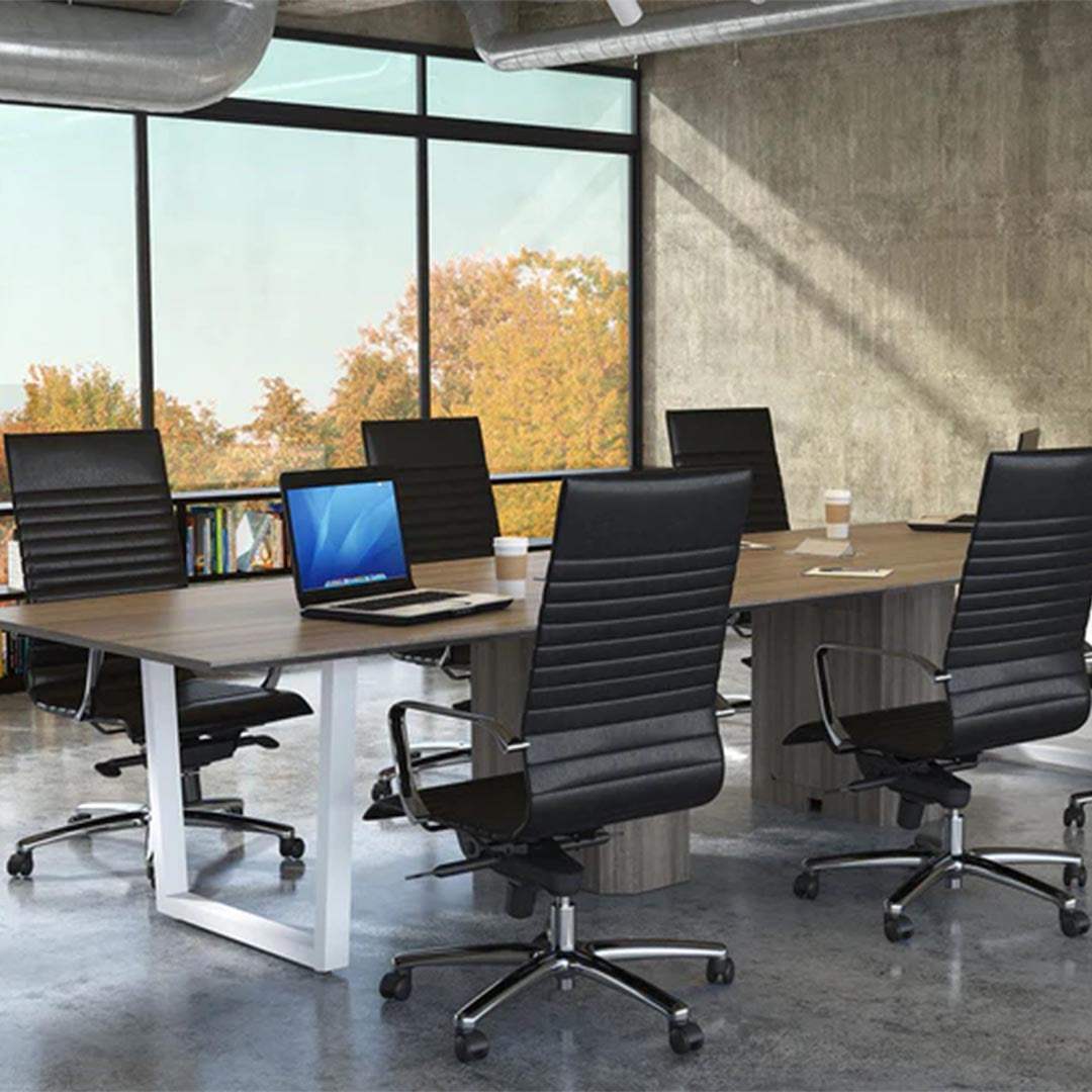 Clear Design Vogue High-Back Black Conference Chair, Kansas City Office Furniture