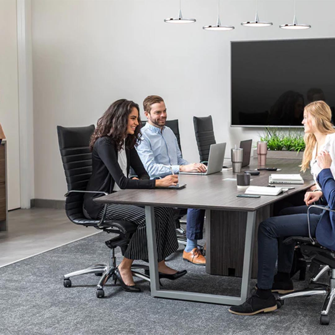 Clear Design Vogue High-Back Black Conference Chair, Kansas City Office Furniture