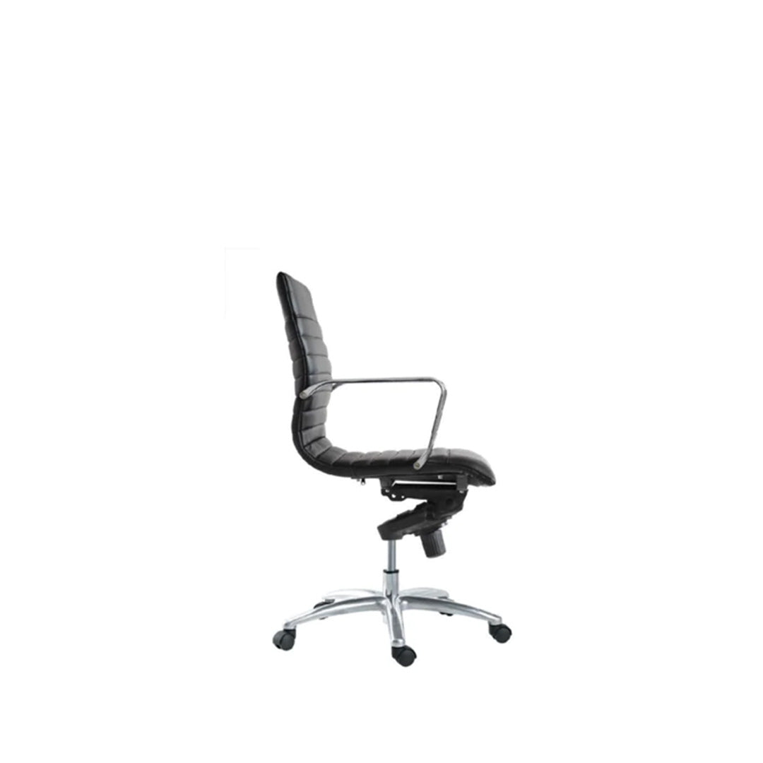 The Vogue Mid-Back Black Conference Chair