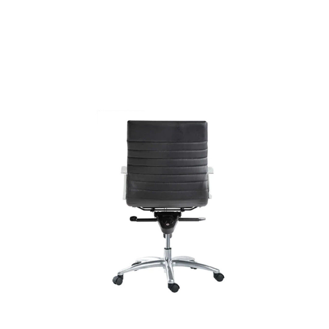 The Vogue Mid-Back Black Conference Chair