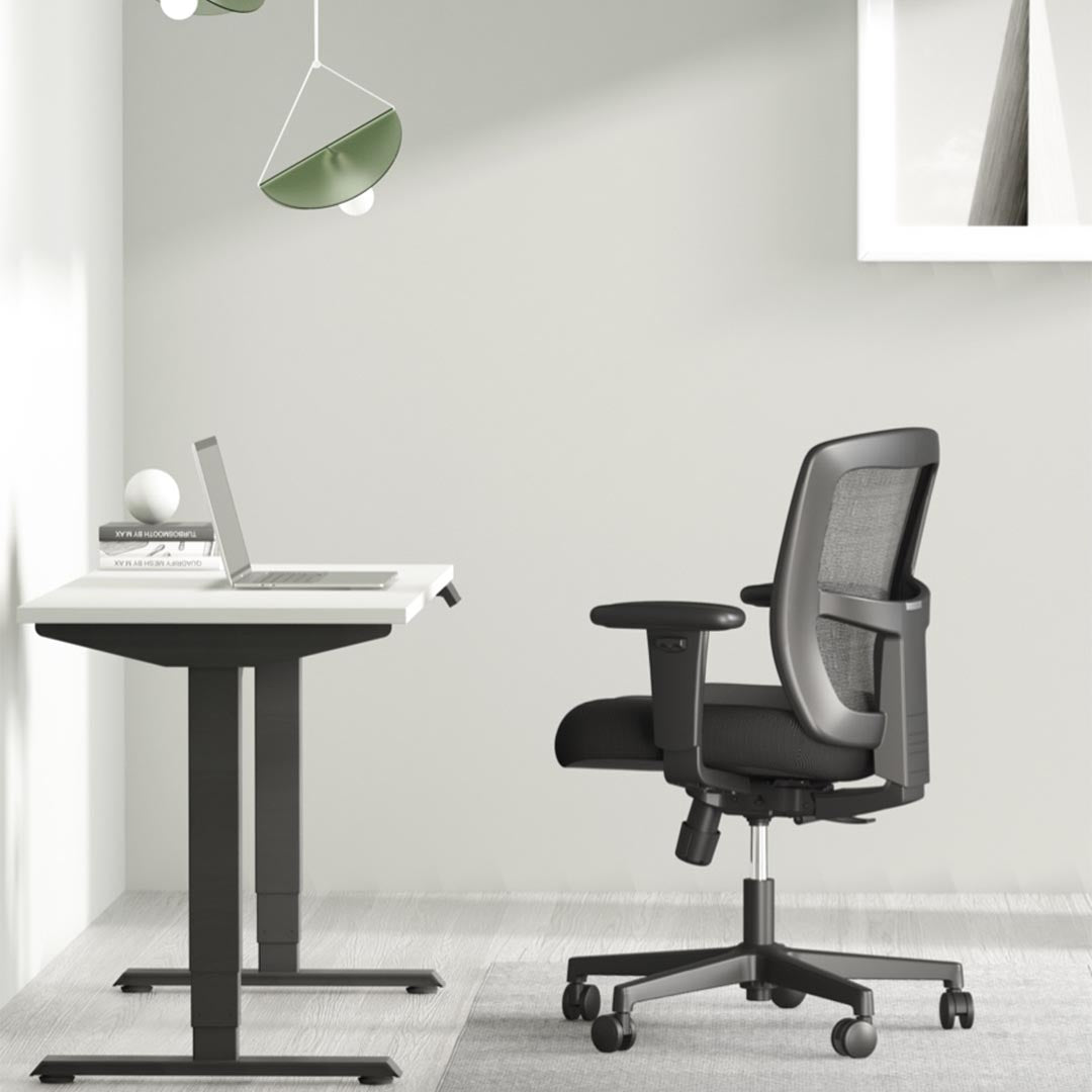 Zone Too Desk Ergonomic Black Mesh Mid Back Task Chair, Kansas City Office Furniture