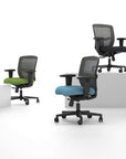 Zone Too Desk Ergonomic Black Mesh Mid Back Task Chair, Kansas City Office Furniture