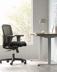 Zone Too Desk Ergonomic Black Mesh Mid Back Task Chair, Kansas City Office Furniture